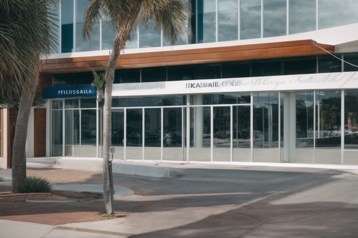 coastal San Diego business with decorative window film